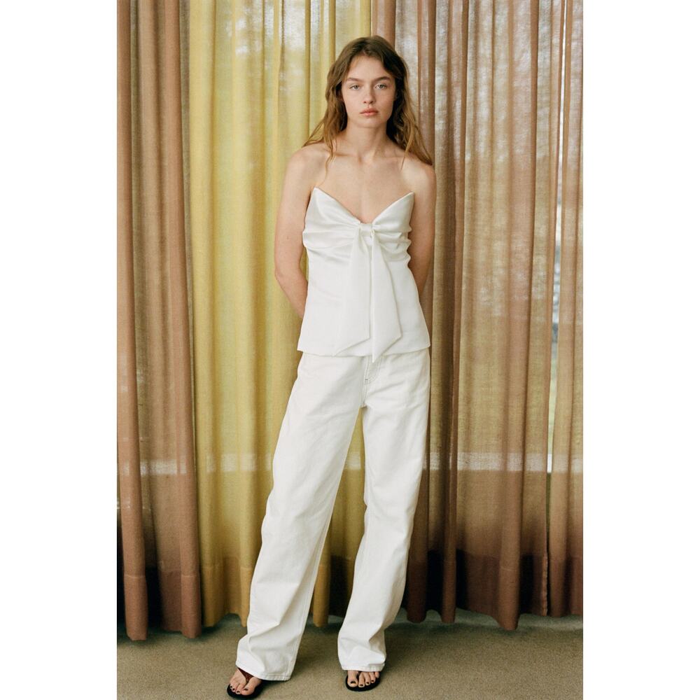 White bow top / NWT / Zara